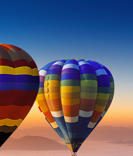landscape morning fog mountains with hot air balloons sunrise e1758691962916